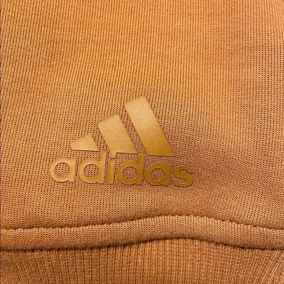 Adidas | Varsity | MockNeck | Burnt Orange | Pullover| Crop Sweatshirt | Size L - Picture 4 of 16